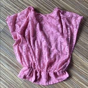 Small Pink Lace Blouse!